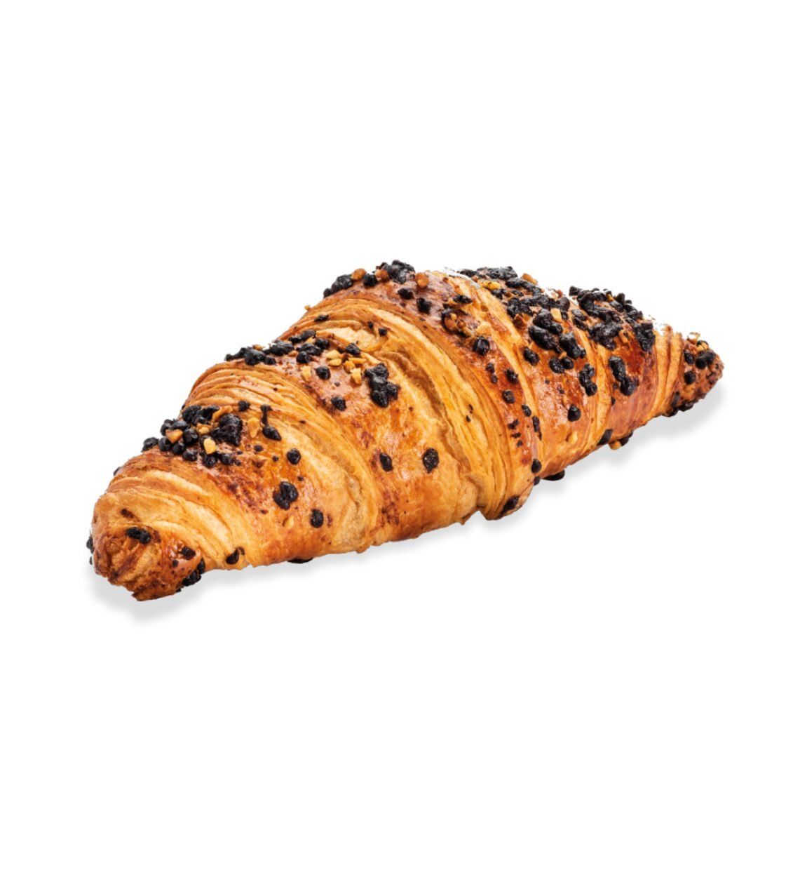 Croissant de chocolate con avellanas