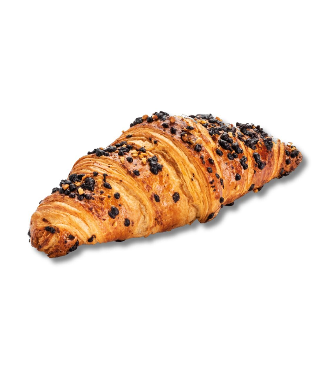 Croissant de chocolate con avellanas