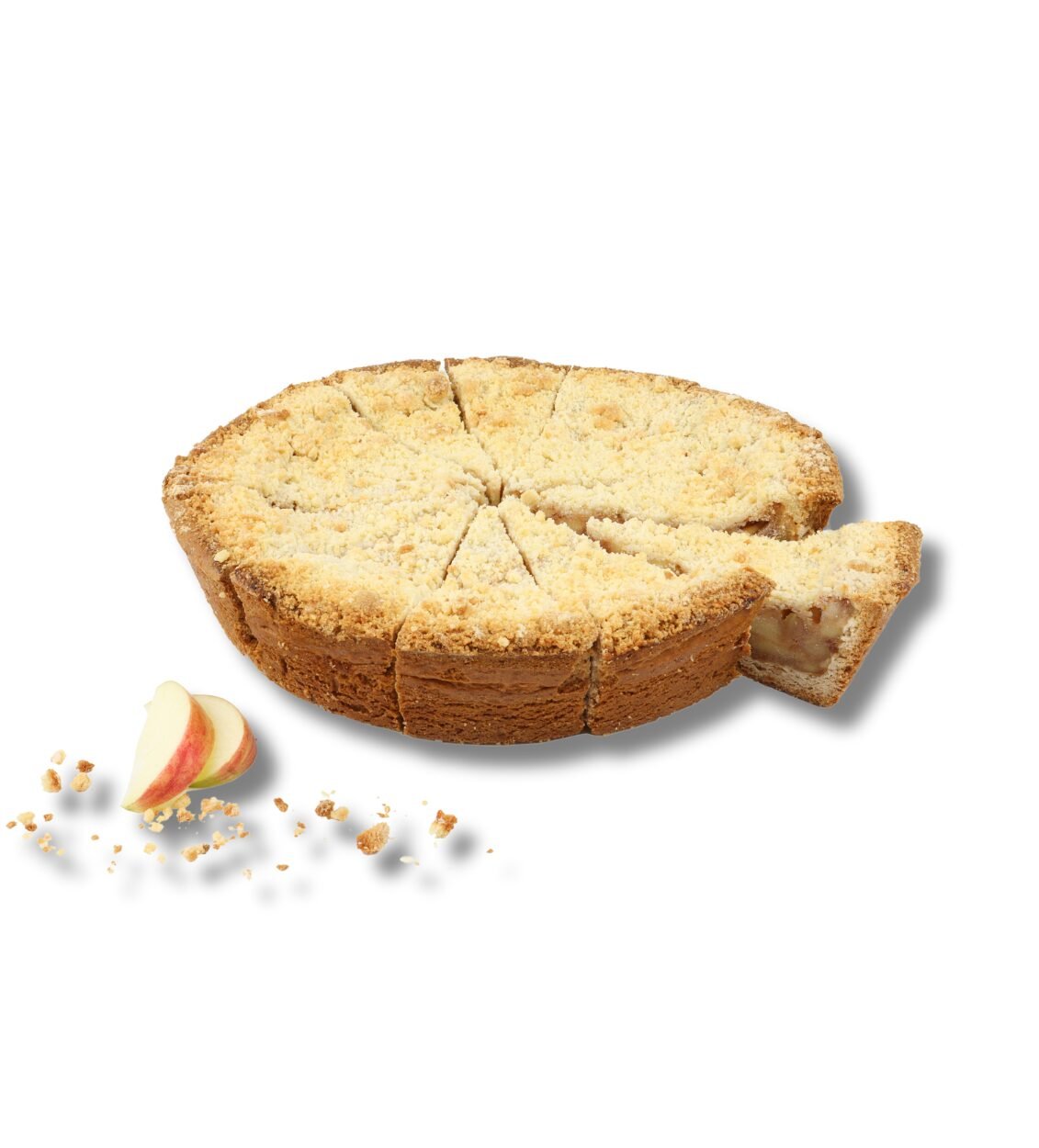 Tarta de manzana crumble