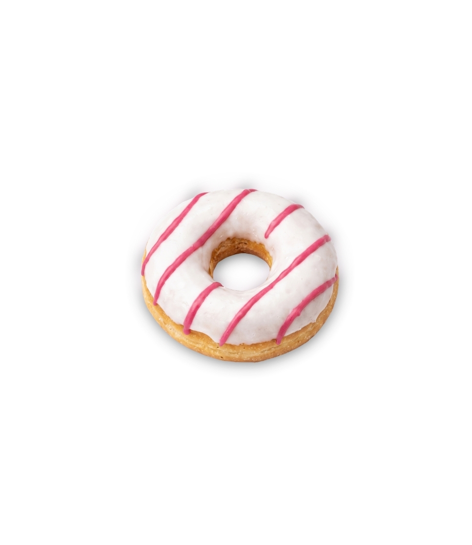 Donut Zebra – Relleno de Frambuesa